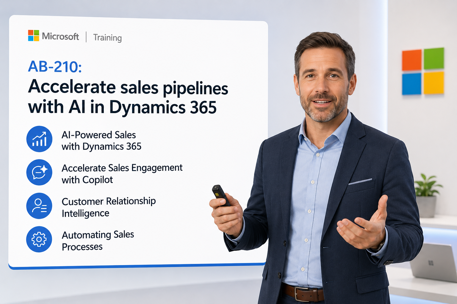 AI in Dynamics 365 Sales Accelerate Sales Consultant Training | AB‑210