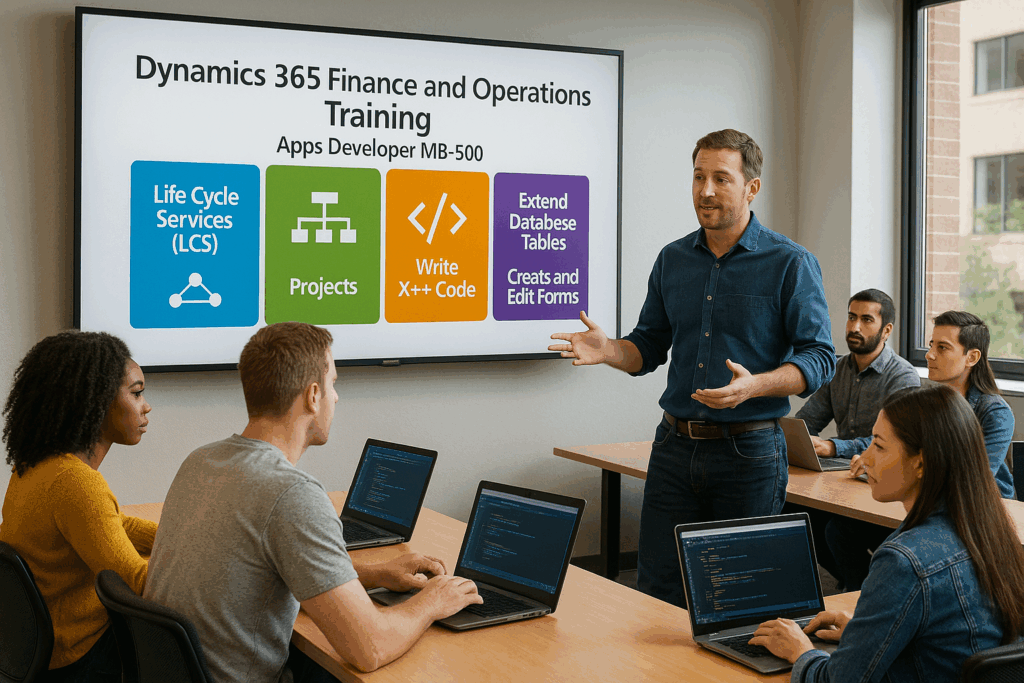 Dynamics 365 for Finance and Operations Apps Developer MB-500 with X Power Apps