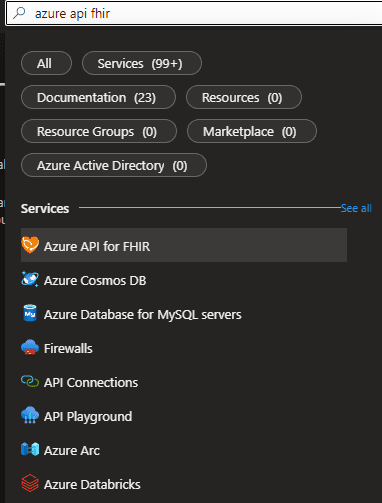 Azure API FHIR