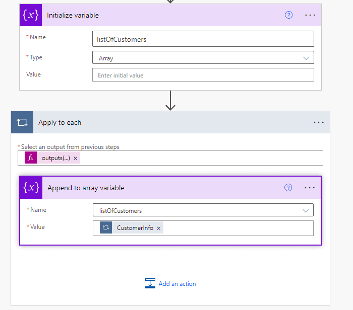 Power Automate Dynamic Variable Name