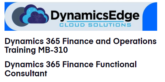 MB-310 Training July 2023 Dynamics Edge