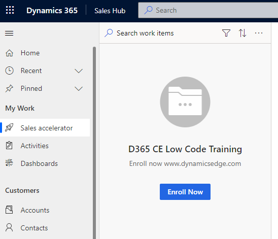 D365CE Training Dynamics Edge