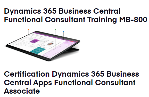 Dynamics 365 Business Central Functional Consultant Associate Training MB-800 Dynamics Edge