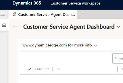 Dynamics 365 Customer Service Workspace Training April 2023