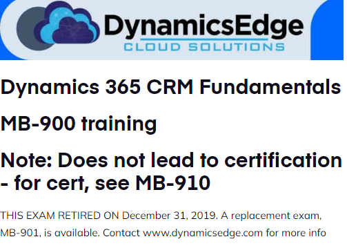 MB-900 Training Dynamics Edge