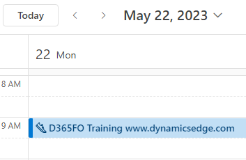 d365fo training may 2023 dynamics edge