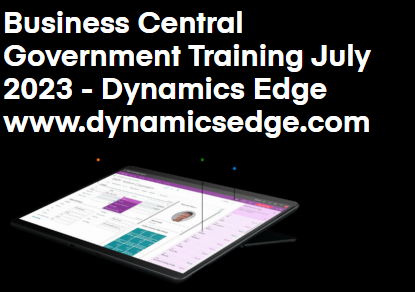 Business Central Government Training July 2023 Dynamics Edge