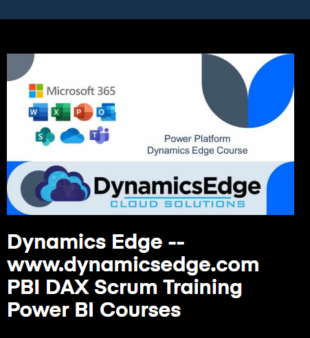 PBI DAX Scrum Training November 2024 Power BI Courses Dynamics Edge