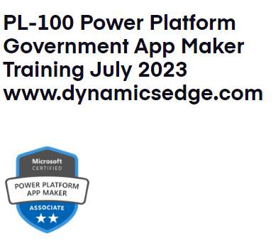 PL-100 Power Platform Government App Maker Training November 2024
