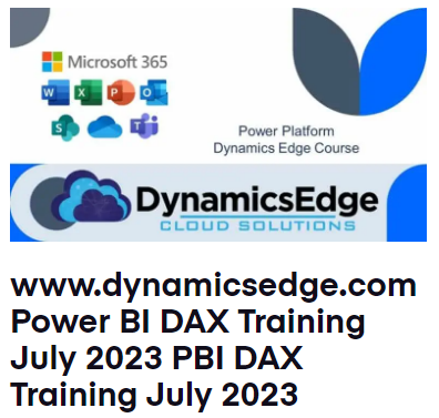Power BI DAX Training November 2024 PBI DAX Training November 2024 Dynamics Edge