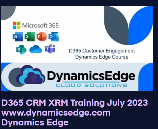 D365 CRM XRM Training November 2024 Dynamics Edge