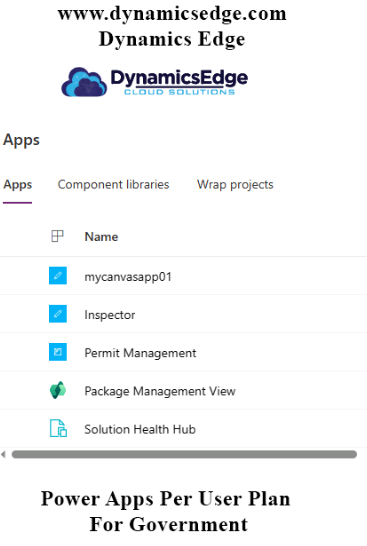 Power Apps Per User Plan for Government