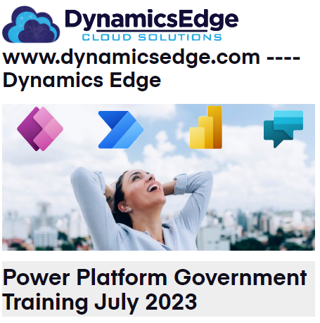 Power Platform Government Training November 2024 Dynamics Edge