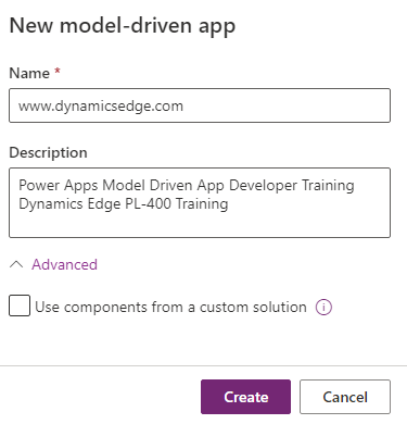 Power Apps Model Driven App Developer Training Dynamics Edge