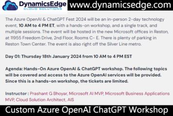 Custom Azure OpenAI ChatGPT Training Workshops - Dynamics Edge