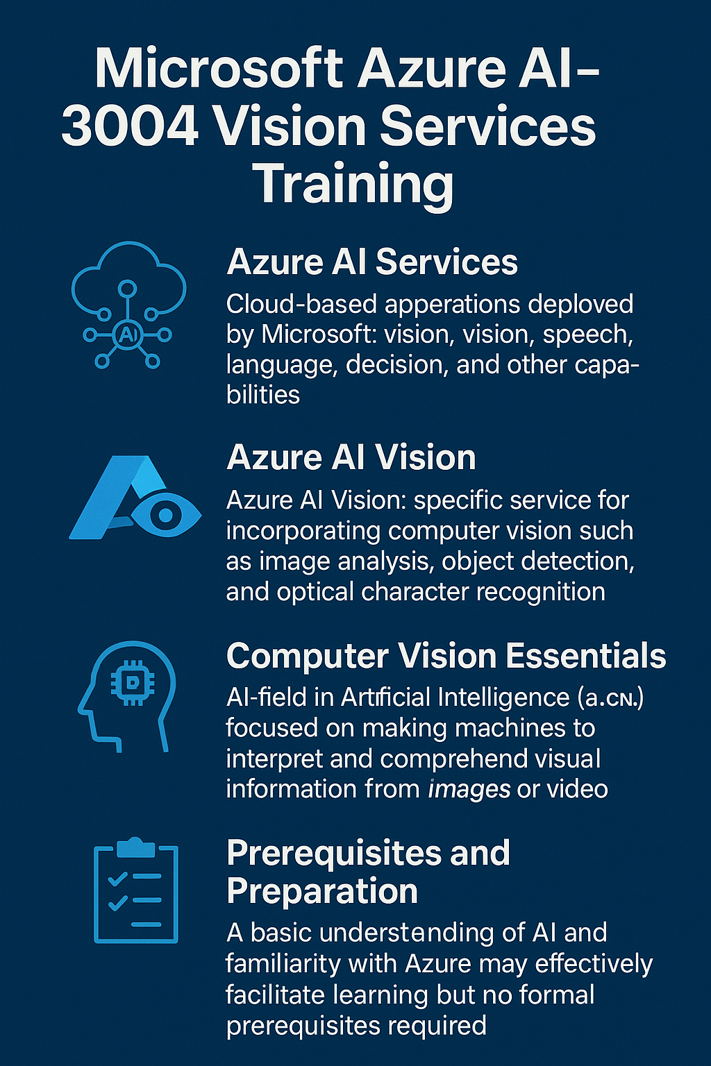 Microsoft Azure AI-3004 Vision Services Training Dynamics Edge