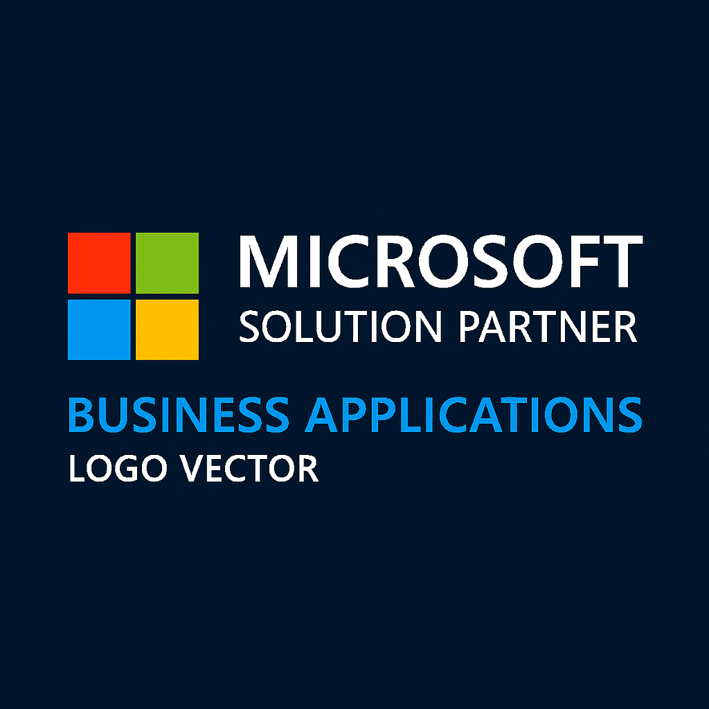 Microsoft Solution Partner Business Applications Logo Vector September 2025