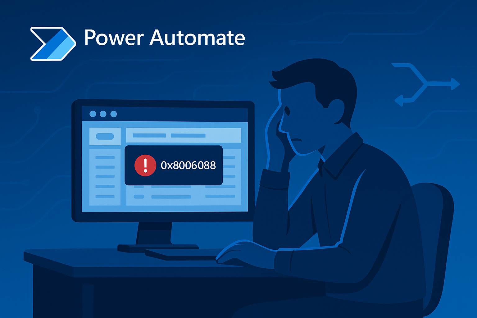 power automate error code 0x80060888
