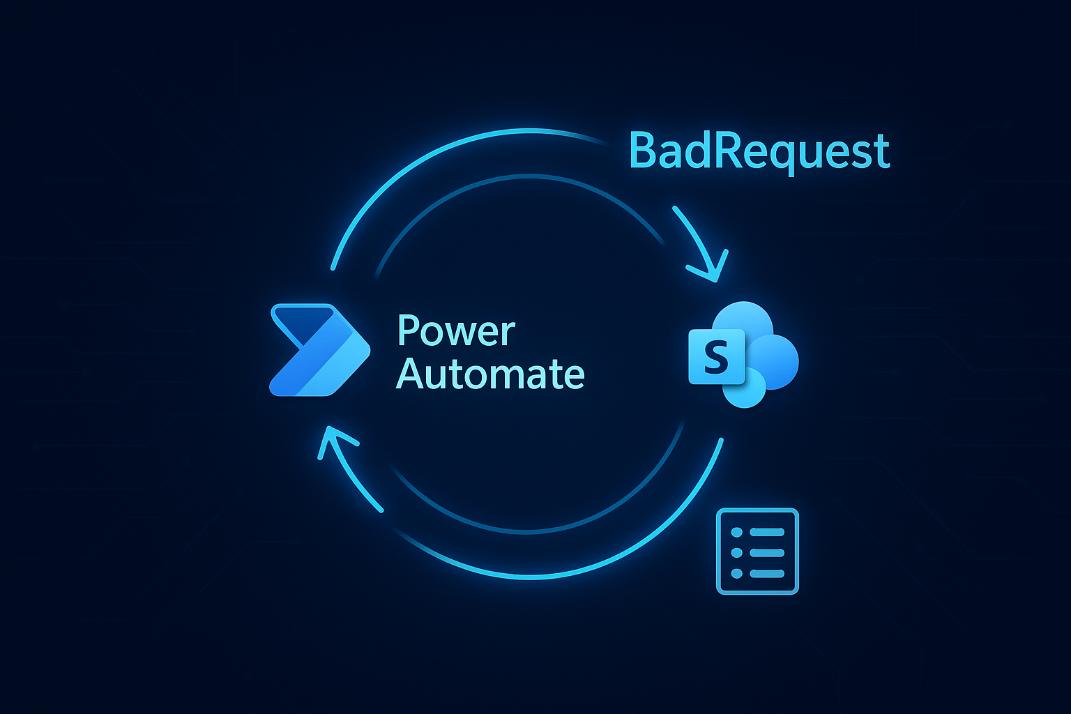 status code badrequest power automate